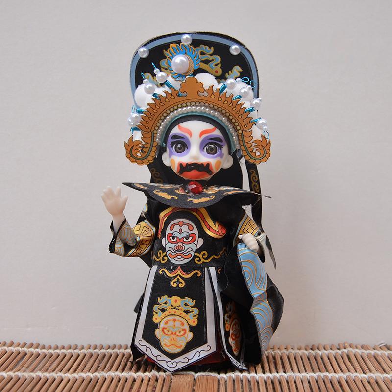 

17cm Chinese Peking Opera Mask Ornament Traditional Folk Crafts Handmade Cultural Home Decor Asian Art Collectible Gift