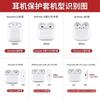 Applicable AirPods 1 generation protective case 1/1/1/1 generation pro1 apple bluetooth headset white background floral