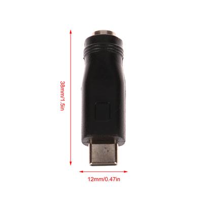 Dc Power Adapter Converter 5.5X2.1Mm Female Jack To Usb Type C Male Connector