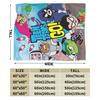 Coperta Familiare Teen Titans Go Flanella Vintage Morbida Coperte per Coprire Sedia Divano Inverno,