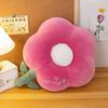 Fresh Colorful Daisy Flower Plush Pillow Toy Soft Cartoon Plant Stuffed Doll Chair Cushion Car Pillow Kids Lovers Birthday Gift