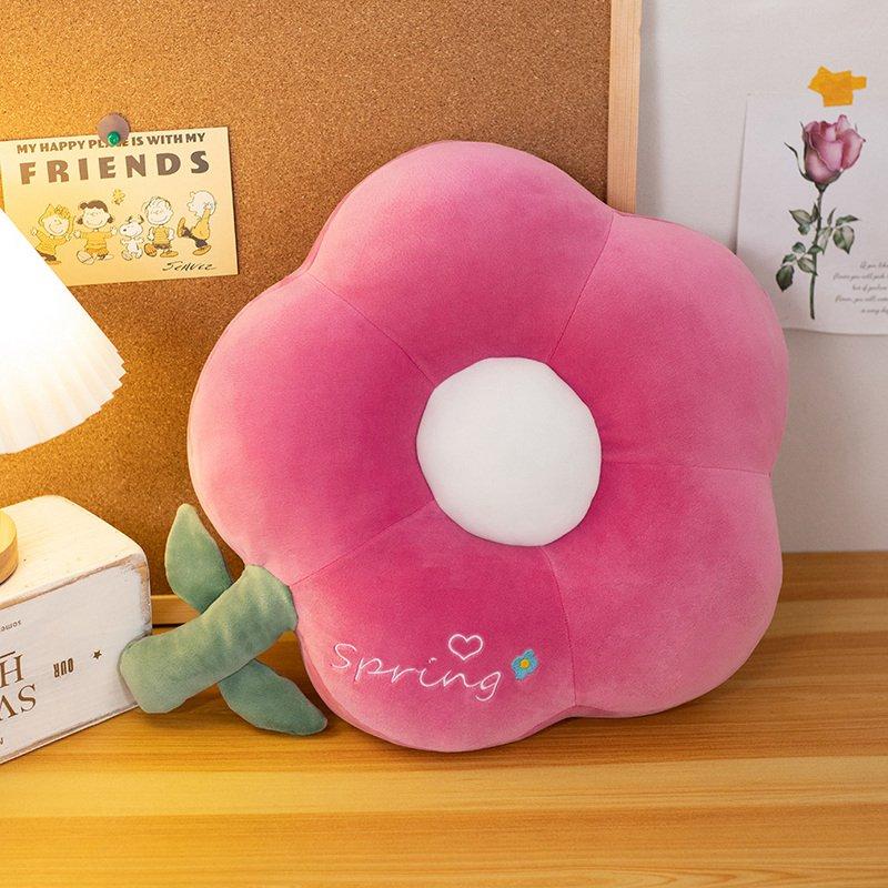 Fresh Colorful Daisy Flower Plush Pillow Toy Soft Cartoon Plant Stuffed Doll Chair Cushion Car Pillow Kids Lovers Birthday Gift