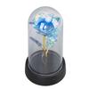 Blue Flower Night Light Romantic Ambient Bedside Sleeping Glass  Flower Lamp for Bedroom Desktop