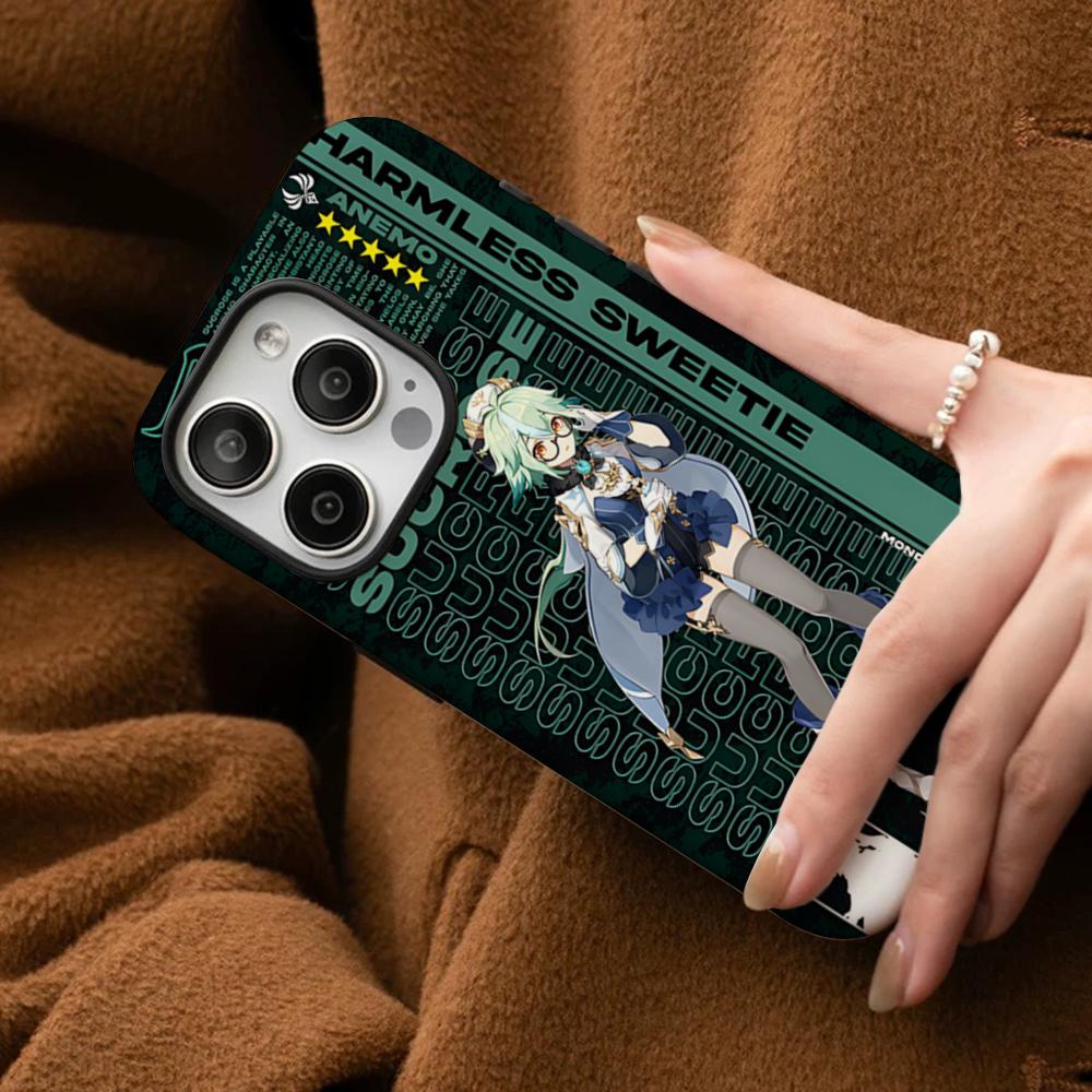 Game Genshin Impact Phone Case For IPhone 16 15 14 13 12 11 Pro Max Plus Samsung S24 S23 Ultra Glossy HD Hard PC Cover