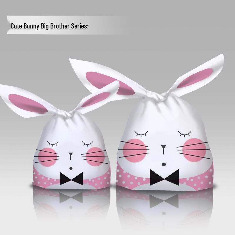 Bunny Ears Cartoon Cookie Packaging Bag - Cute Snack & Dessert Bag