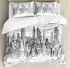 New York City Golden Arches Bridge 3D Print Bedding Set Cozy Duvet Cover King Queen Twin Single Size Birthday Gift Bedroom Decor