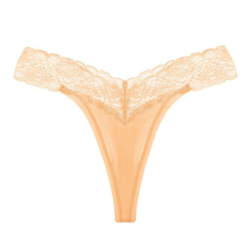 Plus Size Low Waist Thong Panties for Young Women - Breathable European & American Style In 5 Colors