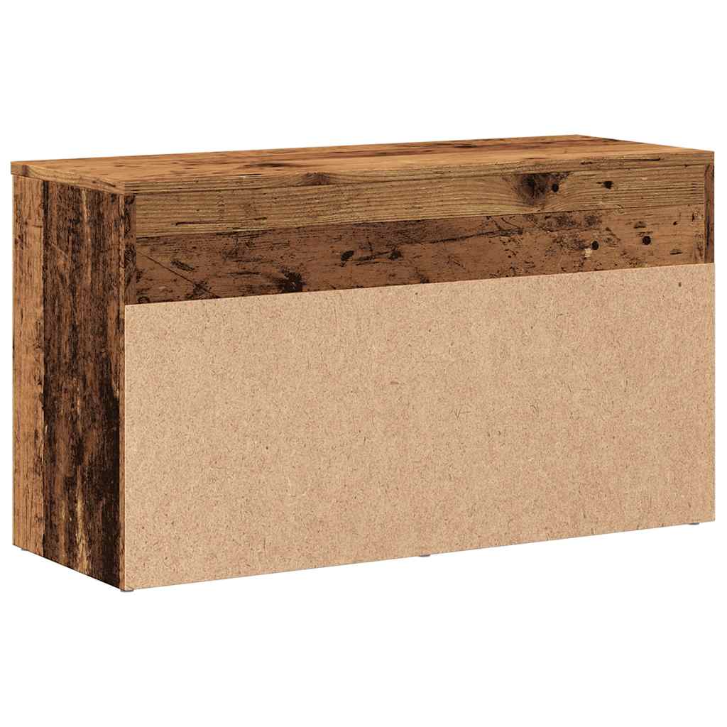 Shoe Bench Vintage Wood Look 80 x 30 x 45 cm Engineered Wood