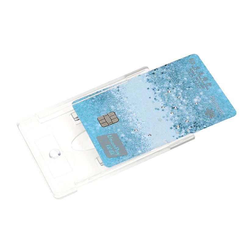 2 Pezzi Nuovo Porta Tessere Per Vetro Parabrezza Etichetta Durevole Custodia per Tessere Id Ic