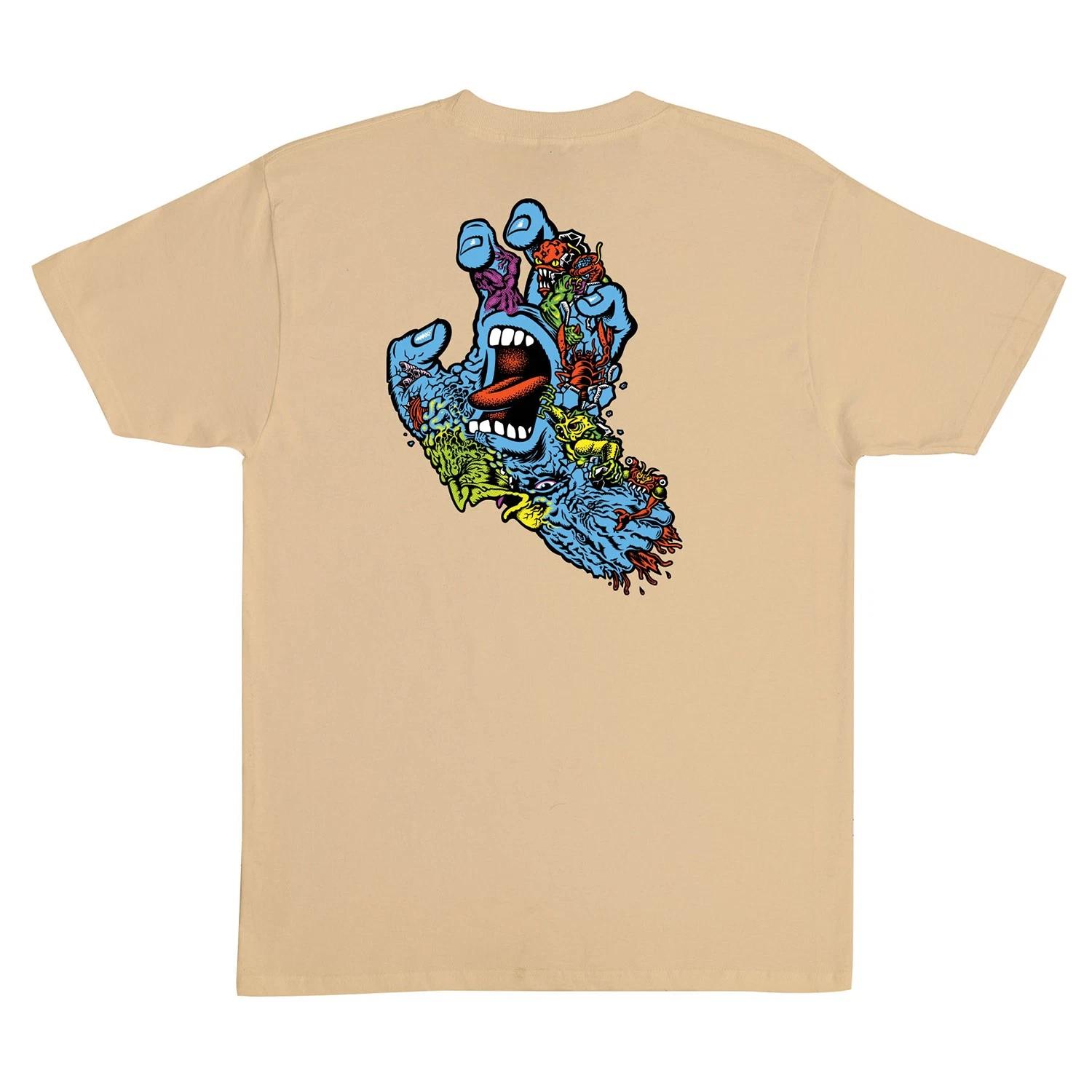 Santa Cruz Skateboards Shirt Roskopp Screaming Five Vegas Gold XL