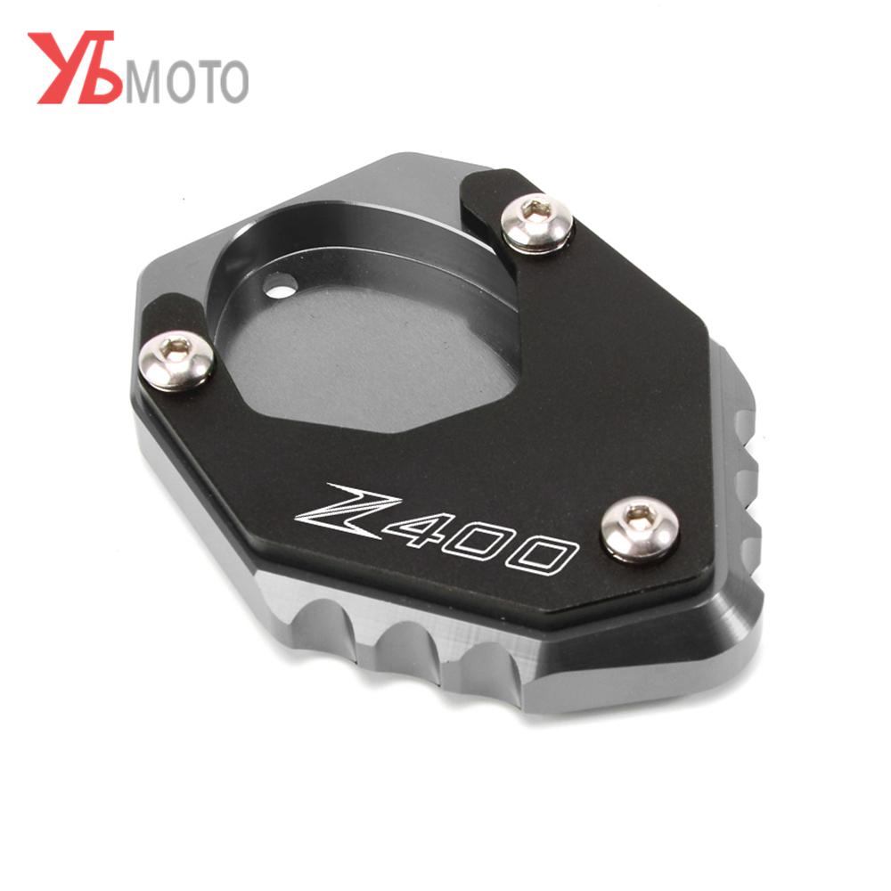 Hodí se pro KAWASAKI VERSYS 650 Z400 NINJA 400 2022 Zvětšovací hliníkový stojan na motocykly Prodloužení bočního stojanu s