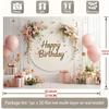 Birthday Party Backdrop Polyester Banner Photo Booth Decoration 24