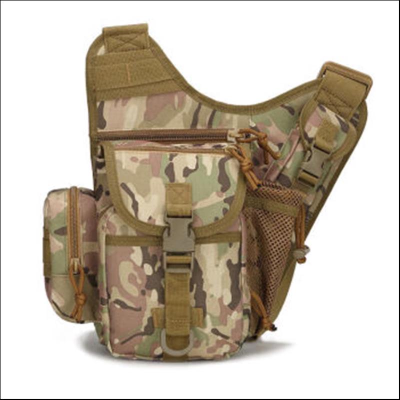 Shanshuo Тактическая камуфляжная плечевая седельная сумка для улицы