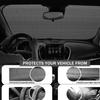Black And White Flower Windshield Sun Shade Car Front Window Shades For Car Accessories Sun Heat UV Rays Visor For Universal Cars SUV Truck 51 X 27.5