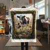 1Pc Cartoon Print Flannel Blanket, High Quality Comfortable for All Seasons, Home Decor, Warmth and Comfort, Perfect for Christmas Birthday Gift