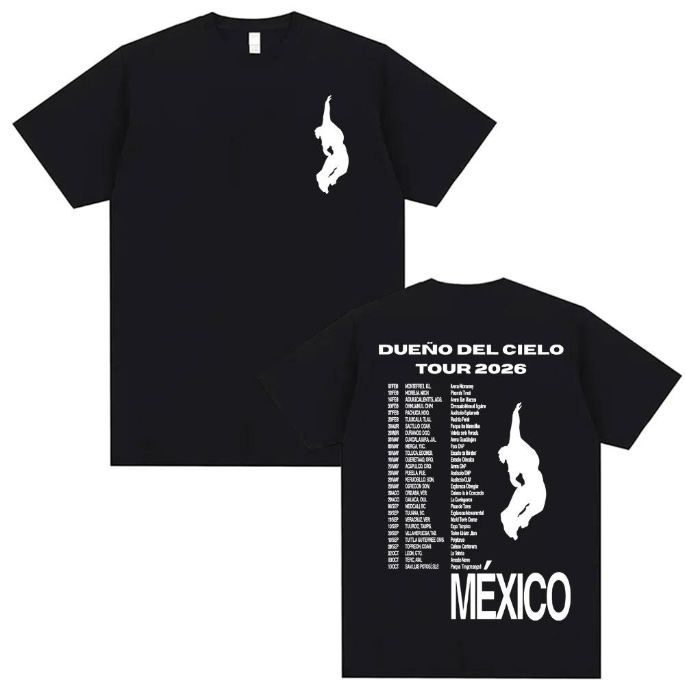 

Mexico Humbe Dueno Del Cielo 2026 World Tour T Shirts Harajuku Streetwear Fashion Tshirts Men Women Casual Short Sleeve Top L