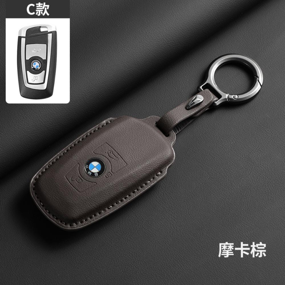 Leder für BMW Schlüsselhülle für 3 5 7 Serie Schlüsselabdeckung Schale Schutzhülle für 525 4 Serie Trendiges Unisex-Accessoire