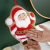 1PC Coral Fleece Children Christmas Creative Small Towel Thickened Hand Towel Multi Element Hanging Cute Embroidery Household