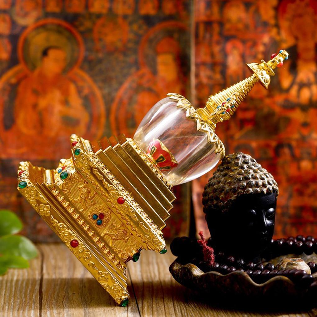 Natural Crystal Buddhist Statue Exquisite Craft And Meaningful Decoration Tibetan Buddhist Statue