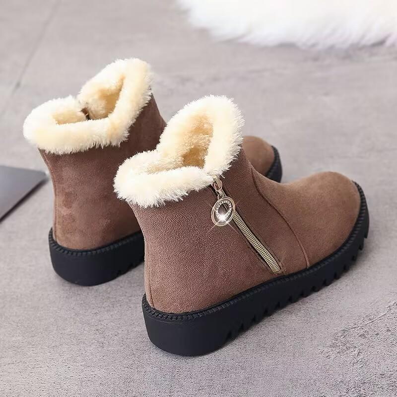 Women Snow Boots  New Winter Fashion Versatile Bottom Warm Cotton Shoes Women Outdoor Short Boots Fashion Warm Women Shoes