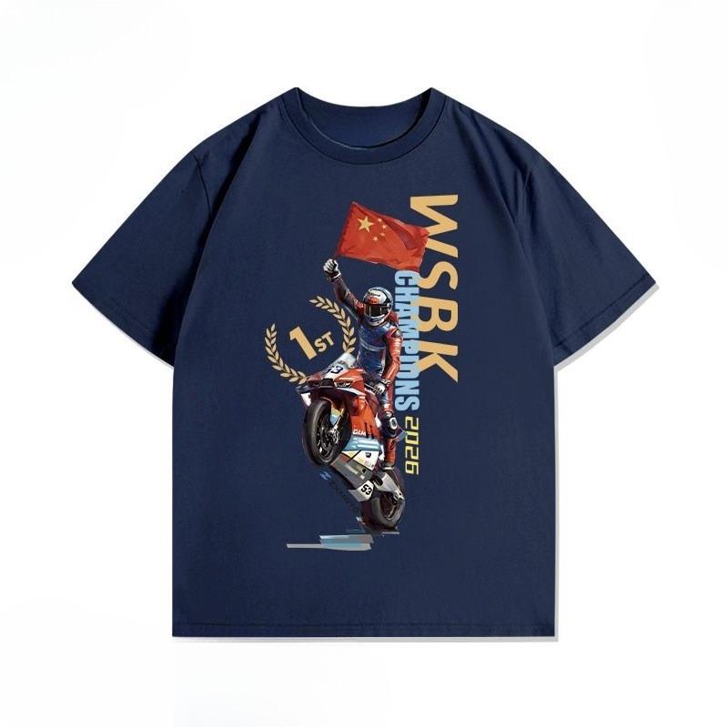 ZXMOTO Surrounding Motorcycles Enthusiasts Pure Cotton TShirt for Unisexs Clothing and Womens Summer Version 2026 New T Shirt