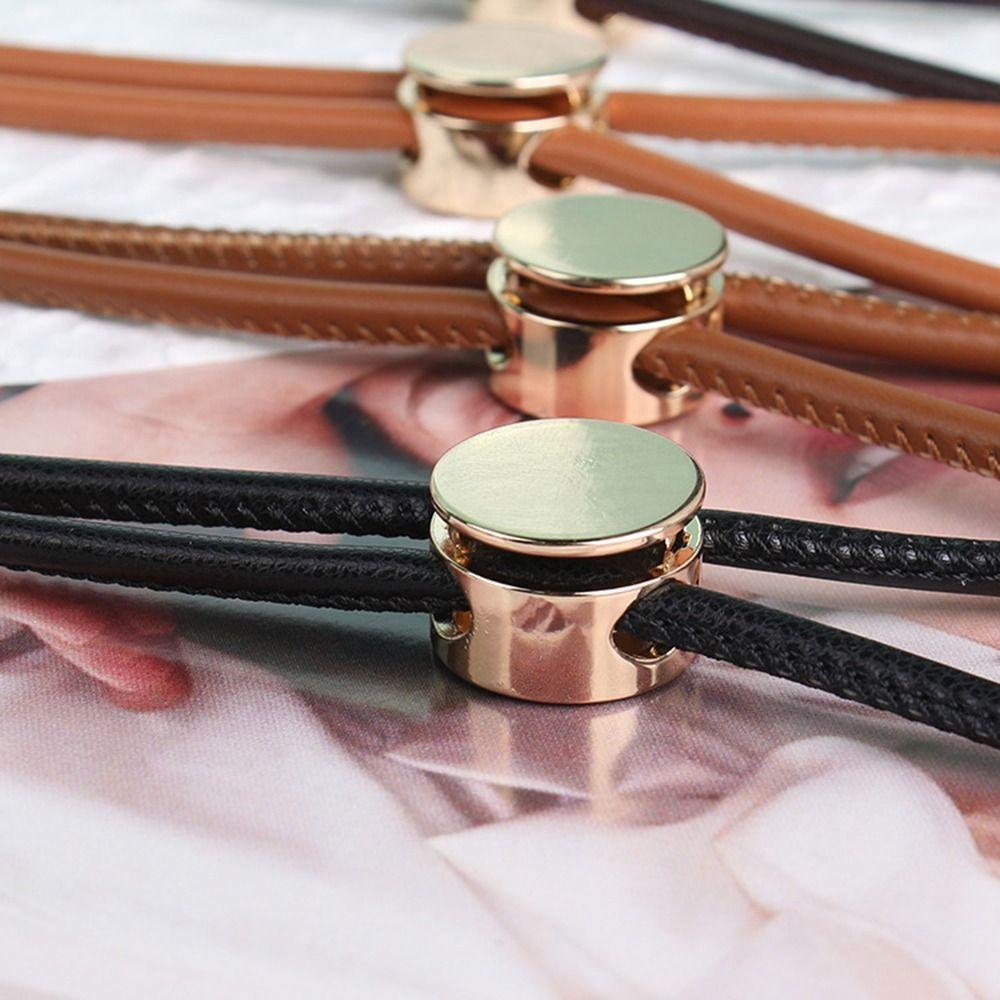 Nastavitelné provázkové pásky Měkký PU kůže Pletený pásek na pas Popruh Pro sukně Džíny Šaty Oblečení