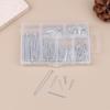 Iron Nail Round Head Tack 280pcs Silver Fastener for Jewelry Box Hinge Precision and Decorative Home DIY Projects