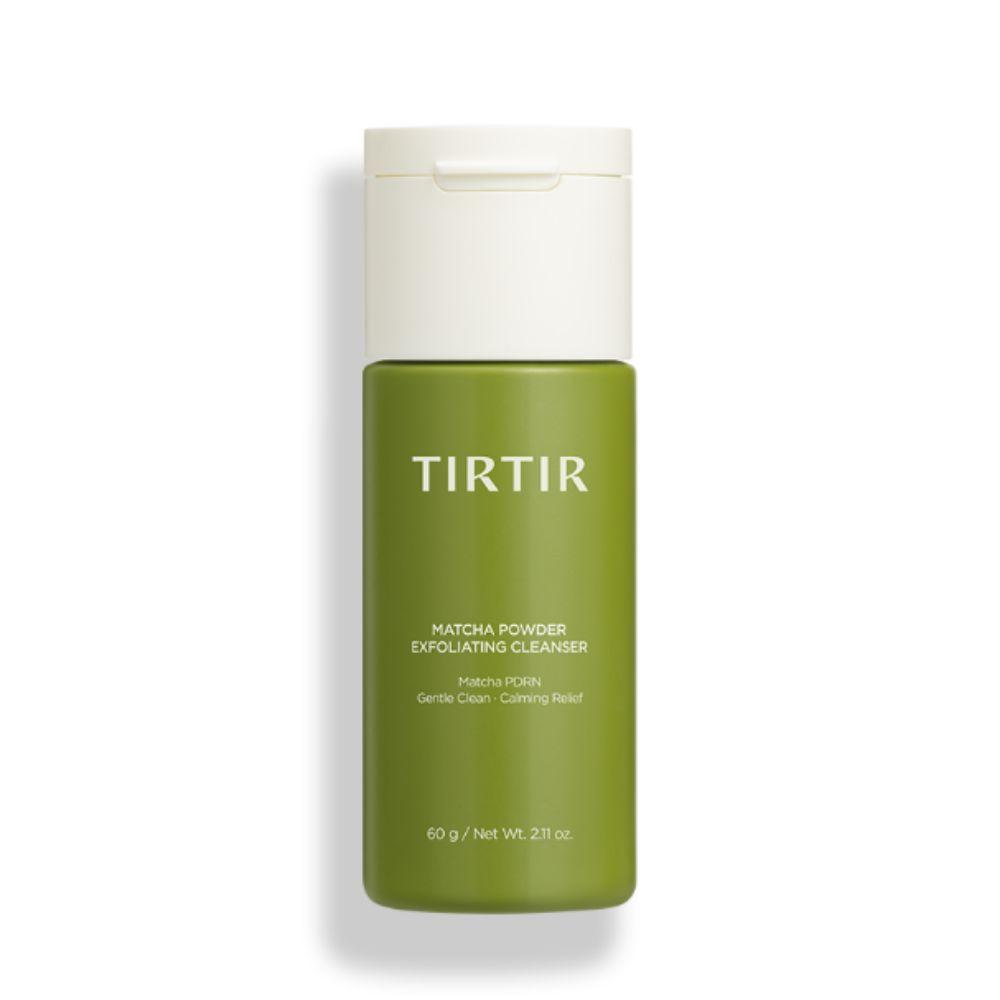 TIRTIR Matcha Powder Exfoliating Cleanser 60g - Pore Purifying Green Tea Enzyme Powder Wash for Sensitive Skin