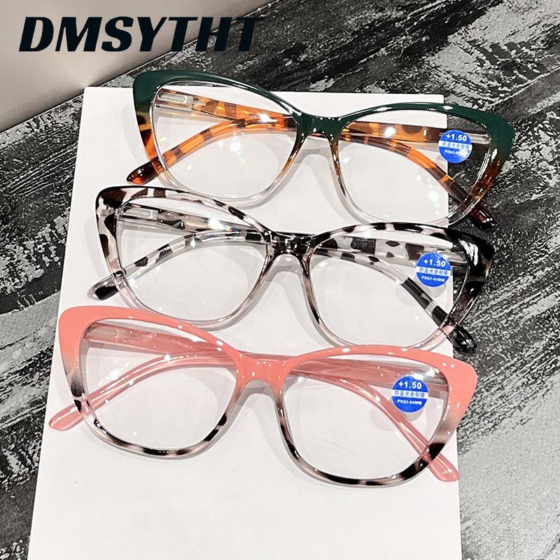 Women's New Fashion Cat-eye Large Frame Presbyopia Glasses Neutral Fashion Anti-blue Light High Definition Reading Glasses
