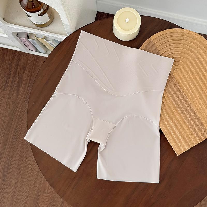 Ladies Summer Light Plastic Belly Lift Hip Ice Silk 10A Antibacterial Bottom Crotch Anti Slip Traceless High Waist Safety Underwear