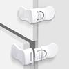 5PCS Anti-Pinching Hand Drawer Lock Self-adhesive Refrigerator Lock Buckle  Cabinet