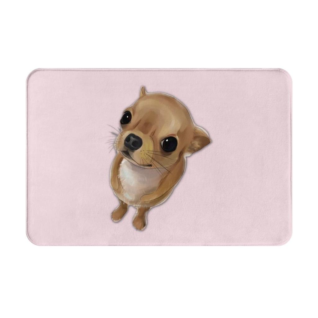 Chihuahua Dog Non-slip Doormat Floor Mat Dust-proo Carpet Rug for Kitchen Entrance Home Balcony Footpad Mats