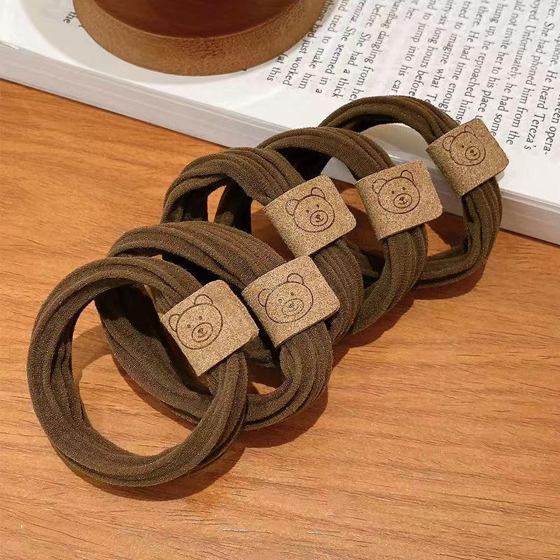 High-Elastic Bear Hair Ring Rubber Band - Exquisite Hair Accessories for Ladies & Girls (Korean Style)