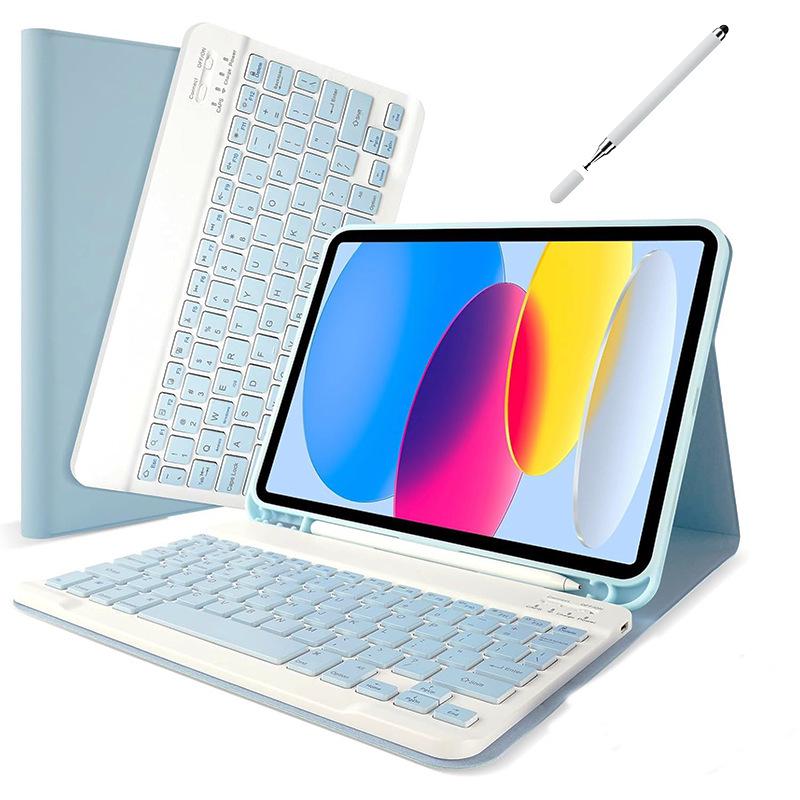 Compatible 10th Gen iPad A16 10.9" Magnetic Detachable Bluetooth Keyboard Case