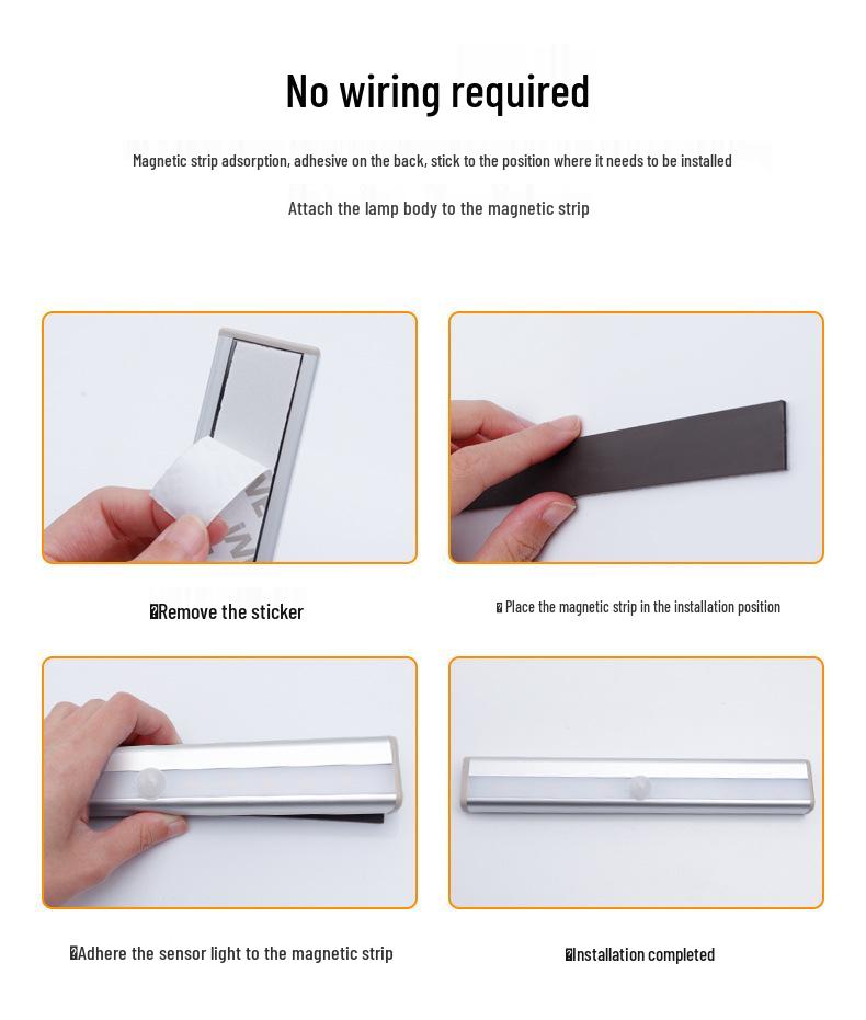 LED Smart Sensor Night Light Strip for Dorms and Cabinet Storage