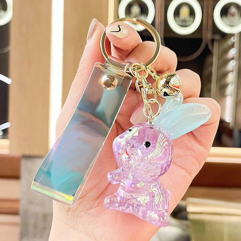 Creative Acrylic Rabbit Keychain & Bag Charm