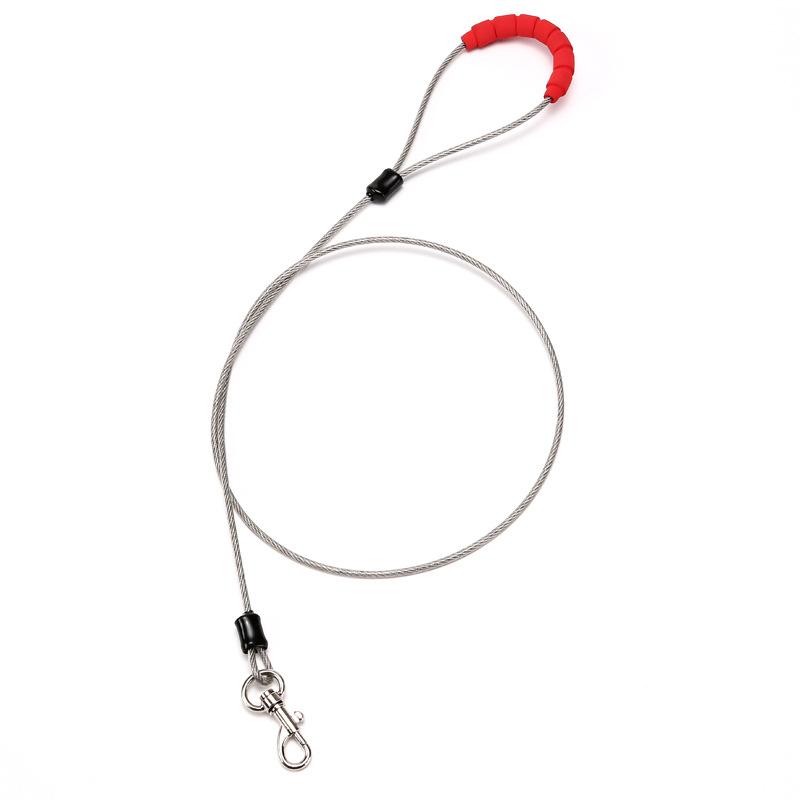 

Классический поводок для собак, устойчивый к жеванию, металлический тросовый поводок. Сверхпрочные поводки из троса с покрытием для крупных собак и щенков в период прорезывания зубов