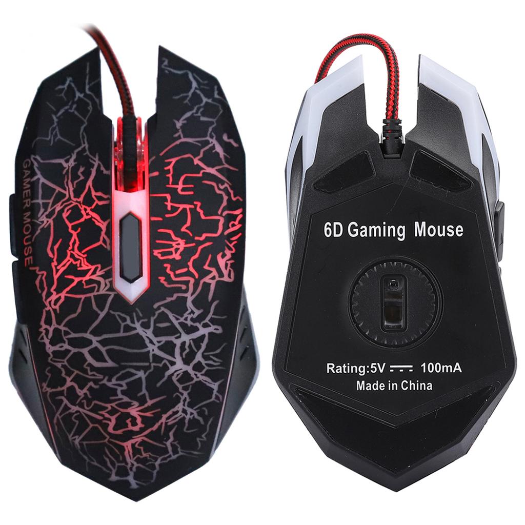 Mice Gamier Wired 6 Buttons Ergonomic LED USB Gamer Mice for Computer Laptop Desktop PC