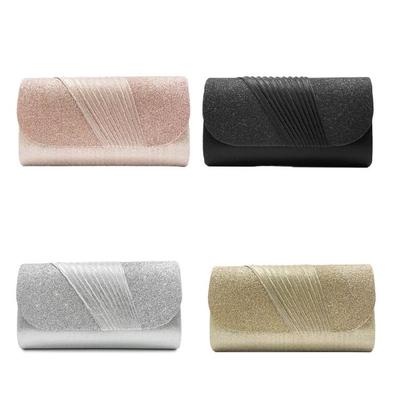 Sac à main plissé à rabat Mode Pochette élégante de soirée pour femmes et dames