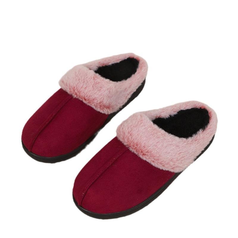 Anti-slip Cotton Shoes, Plush Warm Women's Shoes, Comfortable Slippers