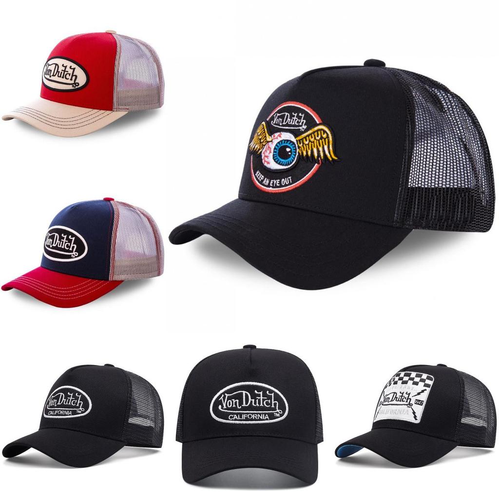 Stylish Vondutch Summer Baseball Cap With Breathable Cotton And Colorful Embroidery