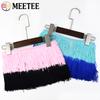 Meetee 2/3/5M 20cm Coloured Fringe Tassel Clothing Curtain Lace Trim Webbing Ribbons for Sewing Latin Dress Fabric Accessories