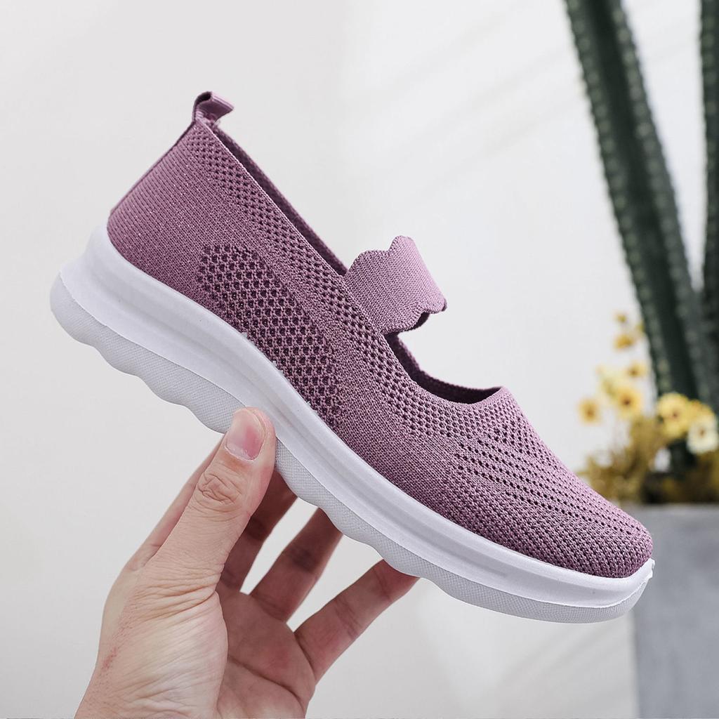 Female Footwear Mesh Breathable Wedge Women's Shoes Black Korean New In 2024 Y2k Fashion Walking Stylish Promotion Offer A