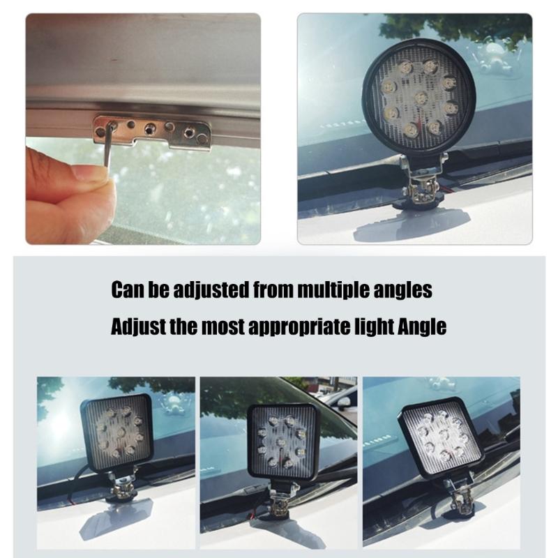 2 Stück LED-Arbeitslicht Basis Montagehalter Sicherheitsdämpfung Montage Ständer Halterung Auto Motorhaubenlichtleiste Befestigungshalterung
