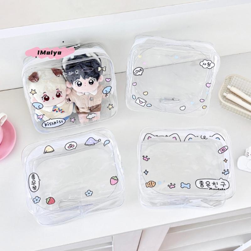 M-PVC Storage Pouch Transparent Portable Storage Bag Heart-Shaped Storage Bag Lightweight Transparent Organizer For Luggage Bag