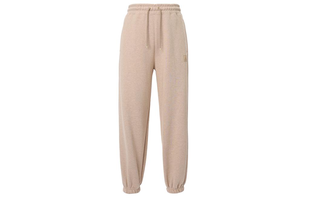 Jordan Flight Solid Color Lace Up Casual Elastic Cuff Fleece Lined Knitted Sweatpants Women's Legend Medium Umber FB5114-245