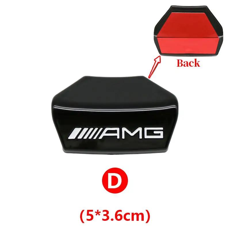 JCG1 3D Car Steering Wheel Emblem Sticker Interior Badge Accessorie For Mercedes Benz AMG W205 W168 W108 AMG W176 W204 W212 GLC