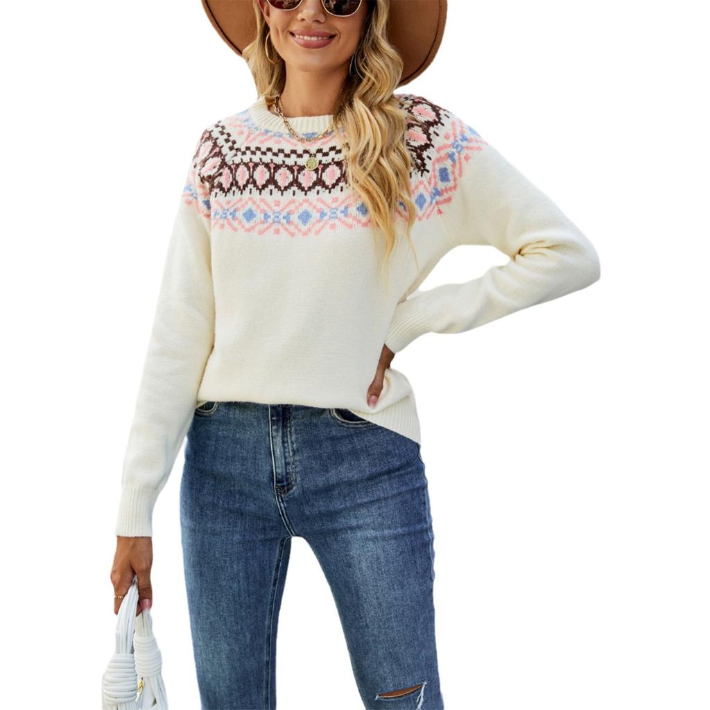 Winter New Style, Vintage Woolen Knitted Sweater, Loose Fit, Pullover Sweater, Women's Clothing, Winter Interior, Thick Top, Knitted Sweater
