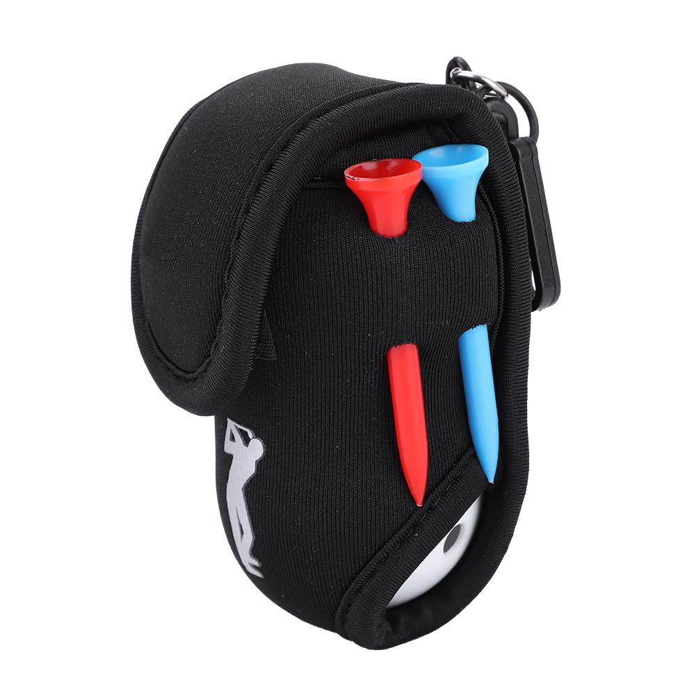 CAITON Portable Golf Ball Bag Tool Holder Golfer Mini Waist Pouch with Tees Hollow Balls