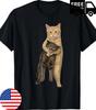 Orange Cat Tight Embrace Meme T-Shirt